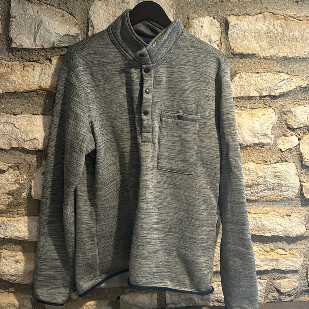 Relwen mens Large Micro Thermo Popover in grey mix. Excellent condition.